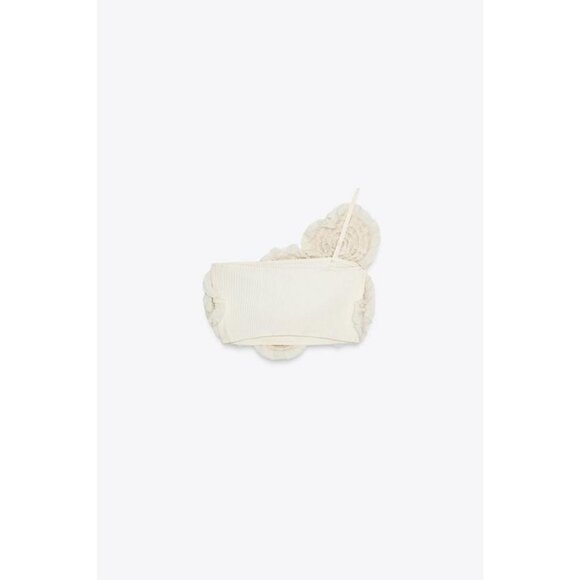 ZARA FLOWER CROP TOP - Picture 7 of 8